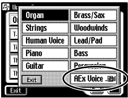 ROLAND AT-80SL - Touch a button that shows a sound group. - 1