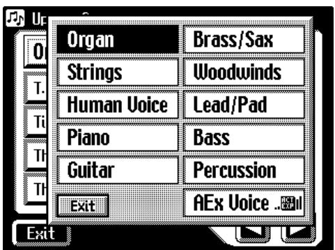 ROLAND AT-80SL - Touch a button that shows a sound group. - 2