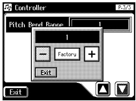 ROLAND AT-80SL - Changing the Pitch Bend Range - 2