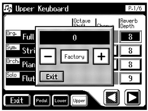 ROLAND AT-80SL - Touch < - > < +> to adjust the settings. - 1