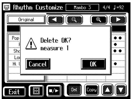 ROLAND AT-80SL - Deleting the Rhythm in a Selected Measure - 2