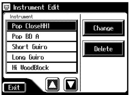 ROLAND AT-80SL - Changing and Deleting the Instruments Used - 2