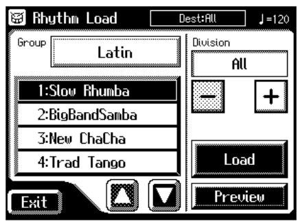 ROLAND AT-80SL - ■ Loading the Rhythm - 5