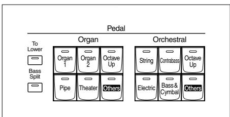 ROLAND AT-80SL - Functions of the Upper/Lower/Pedal Bass Sound Select Buttons - 3