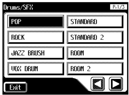 ROLAND AT-80SL - Press the [Drums/SFX] button, getting its indicator to light up. - 2