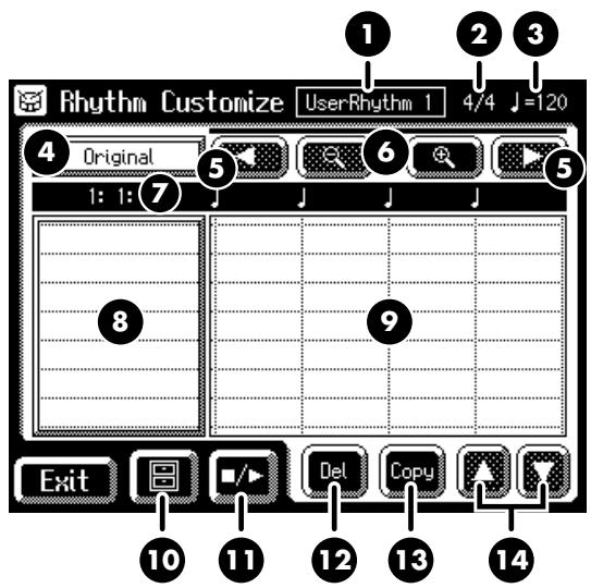 ROLAND AT-80SL - Displaying the Rhythm Customize Screen - 3