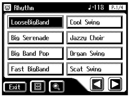 ROLAND AT-80SL - Displaying the Rhythm Customize Screen - 1
