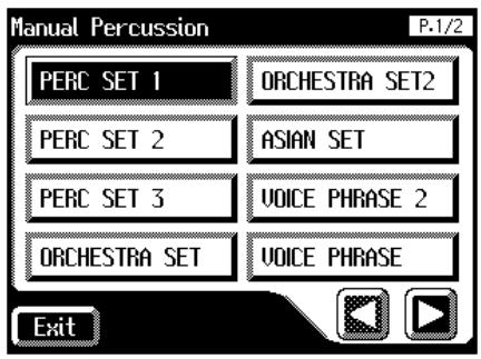 ROLAND AT-80SL - Press the [Manual Perc] button (indicator lights). - 1