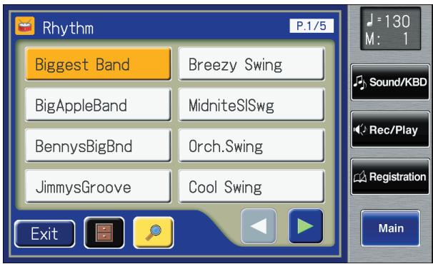 ROLAND AT-900C - Touch  on the Main screen. - 1
