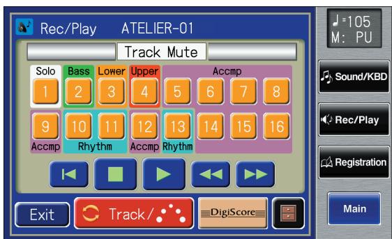 ROLAND AT-900C - Touch < Track/ > a number of times. - 1
