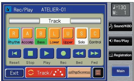 ROLAND AT-900C - Touch  on the Main screen. - 1