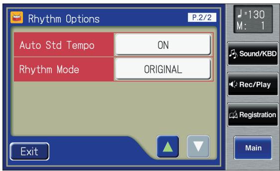 ROLAND AT-900C - Touch <><> to display the Rhythm Mode. - 1
