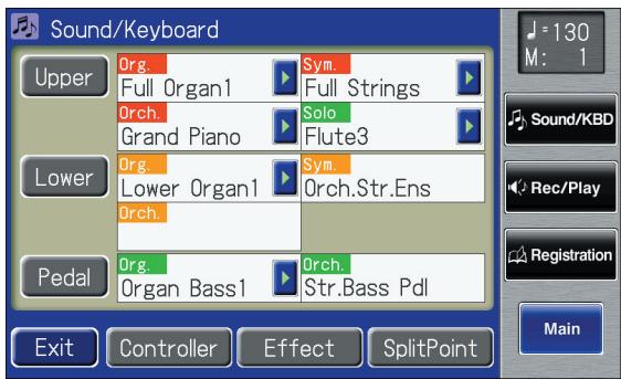 ROLAND AT-900C - Touch  on the Main screen. - 2
