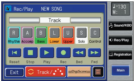 ROLAND AT-900C - Touch  on the Main screen. - 1