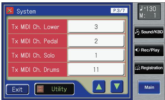 ROLAND AT-900C - Touch  on the Main screen. - 2