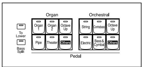 ROLAND AT-900C - Functions of the Upper/Lower/Pedal Bass Sound Select Buttons - 3
