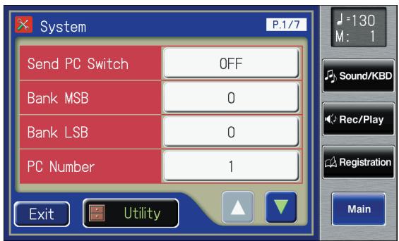 ROLAND AT-900C - Touch  on the Main screen. - 1