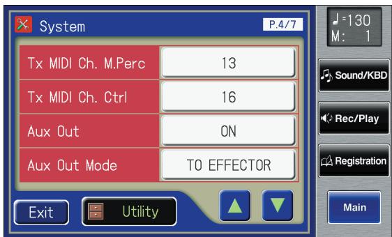 ROLAND AT-900C - Touch  on the Main screen. - 3