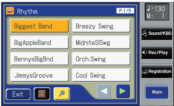 ROLAND AT-900C - Touch  on the Main screen. - 1