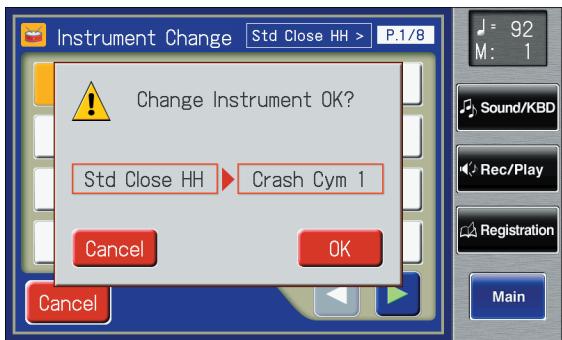 ROLAND AT-900C - Changing the Instrument Used - 2
