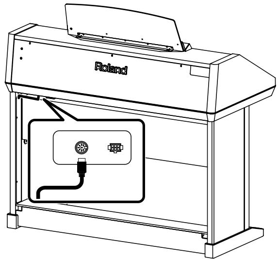 ROLAND AT-900C - Attaching the Pedalboard (AT-900C) - 2