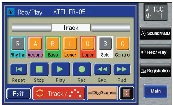 ROLAND AT-900C - Touch  on the Main screen. - 1