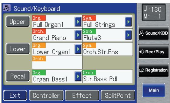 ROLAND AT-900C - Touch  on the Main screen. - 2