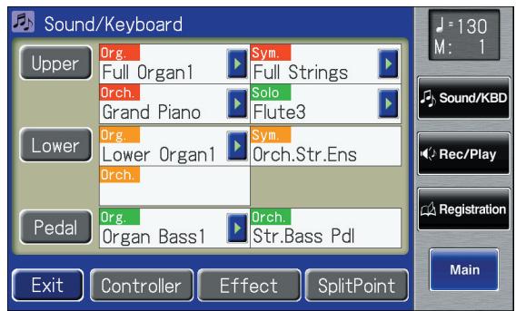 ROLAND AT-900C - Touch  on the Main screen. - 2