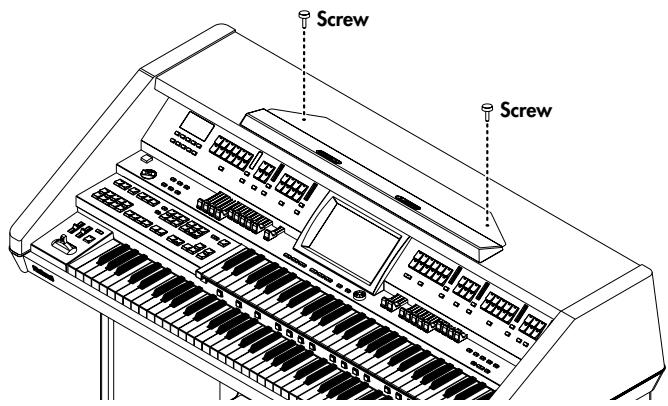 ROLAND AT-900C - Attaching the Music Rest (AT-900C) - 1