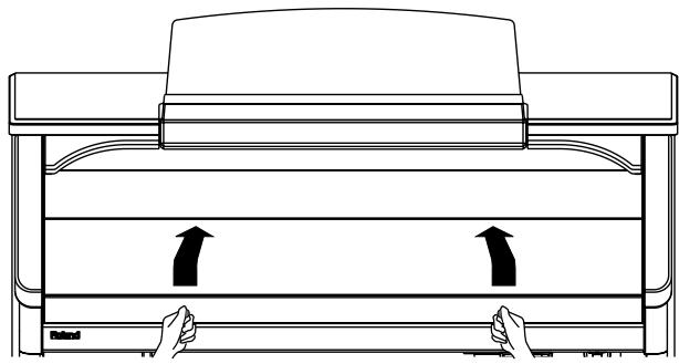 ROLAND AT-900C - Opening/Closing the Lid (AT-900) - 1