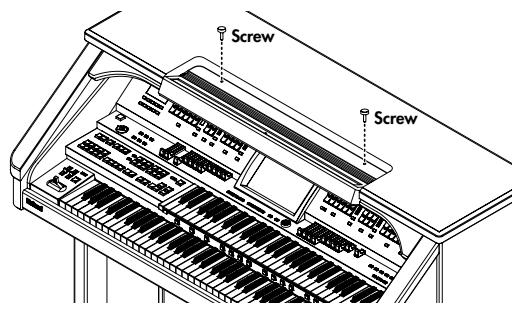 ROLAND AT-900C - Attaching the Music Rest (AT-900) - 1