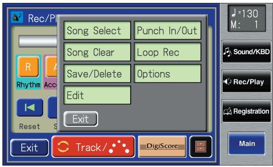 ROLAND AT-900C - Touch  on the Main screen. - 2