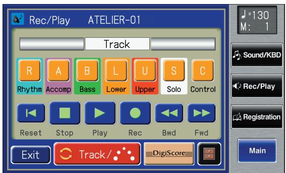 ROLAND AT-900C - Touch  on the Main screen. - 2