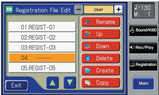 ROLAND AT-900C - If you are sure that you wish to delete the registration, touch . - 1
