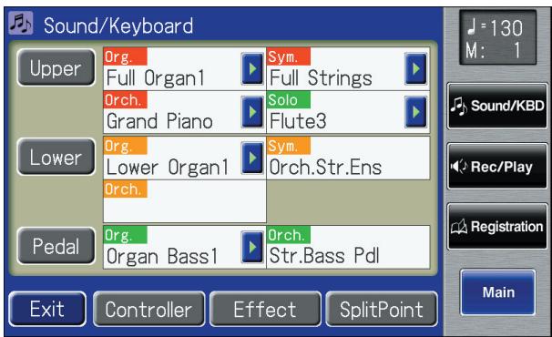 ROLAND AT-900C - Touch  on the Main screen. - 2