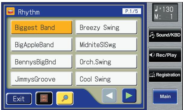ROLAND AT-900C - Touch  on the Main screen. - 1