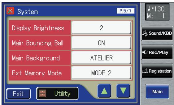 ROLAND AT-900C - Switching the Background of the Main Screen - 1