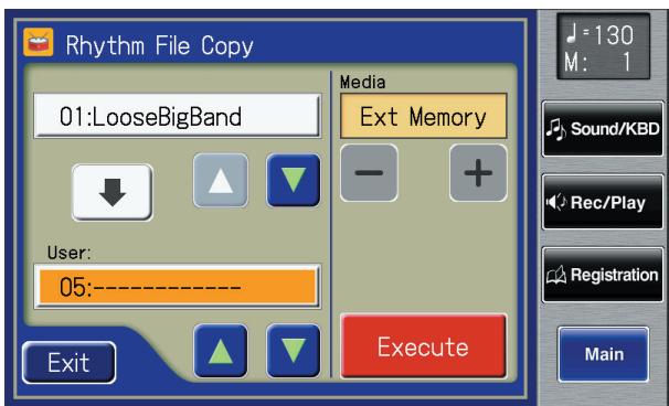 ROLAND AT-900C - Touch User < to select the copy-destination number. - 1