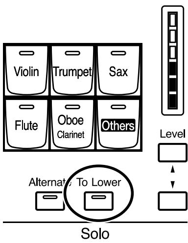 ROLAND AT-900C - Playing the Solo Voice on the Lower Keyboard (Solo [To Lower] Button) - 1