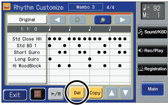 ROLAND AT-900C - Deleting the Rhythm in a Selected Measure - 1
