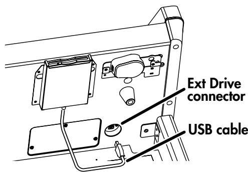 ROLAND AT-900C - Connect the USB cable of the floppy disk drive to the ATELIER's Ext Drive connector. - 1