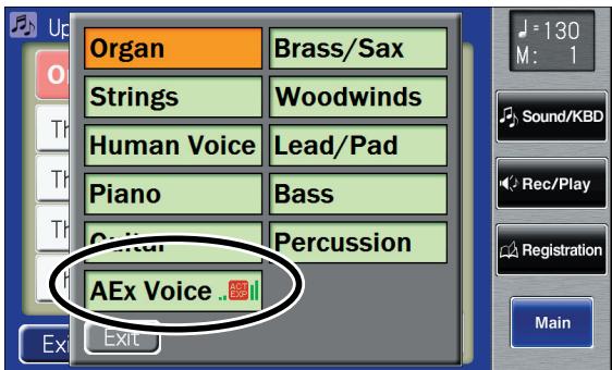 ROLAND AT-900C - Touch a button that shows a sound group. - 1