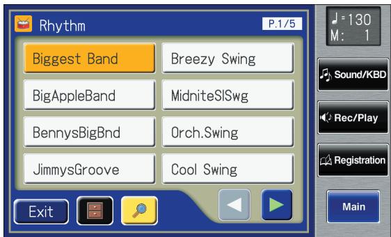 ROLAND AT-900C - Touch  on the Main screen. - 1