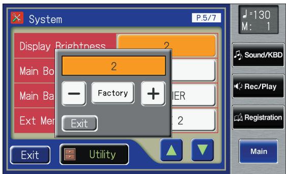 ROLAND AT-900C - Adjusting the Brightness of the Display - 2