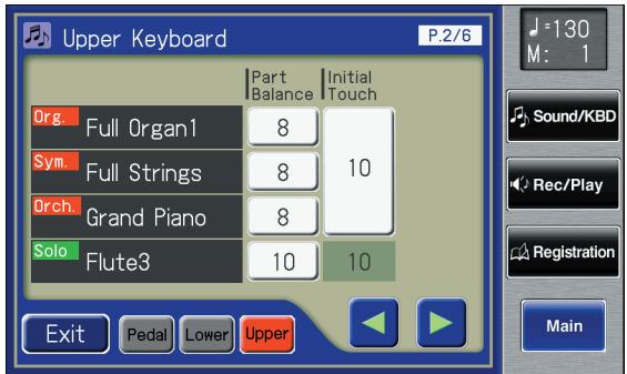 ROLAND AT-900C - Touch <><> to display the Initial Touch. - 1