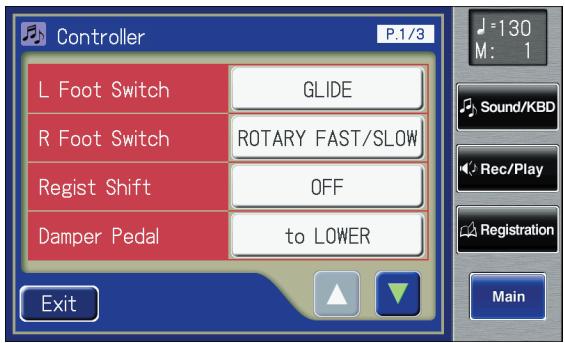 ROLAND AT-900C - Touch <>> <> to display the L Foot Switch or R Foot Switch. - 1