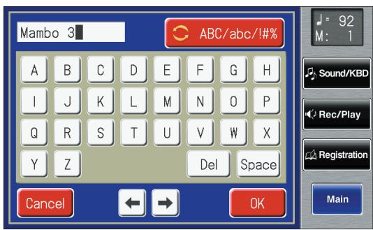 ROLAND AT-900C - Changing the Name of a User Rhythm (Rename) - 2