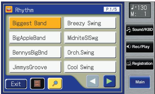 ROLAND AT-900C - Touch  on the Main screen. - 1