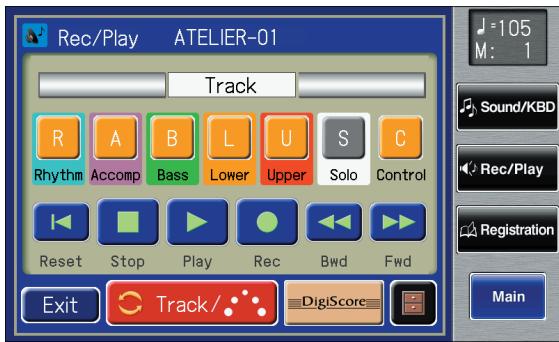 ROLAND AT-900C - Touch  on the Main screen. - 1