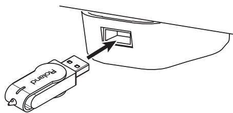 ROLAND AT-900C - Connect the USB memory to the External Memory connector. - 1